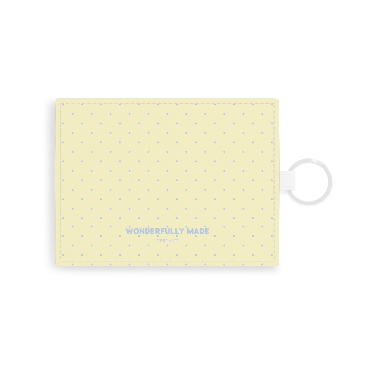 Wonderfully Made Saffiano Leather Card Holder - Polka Dot