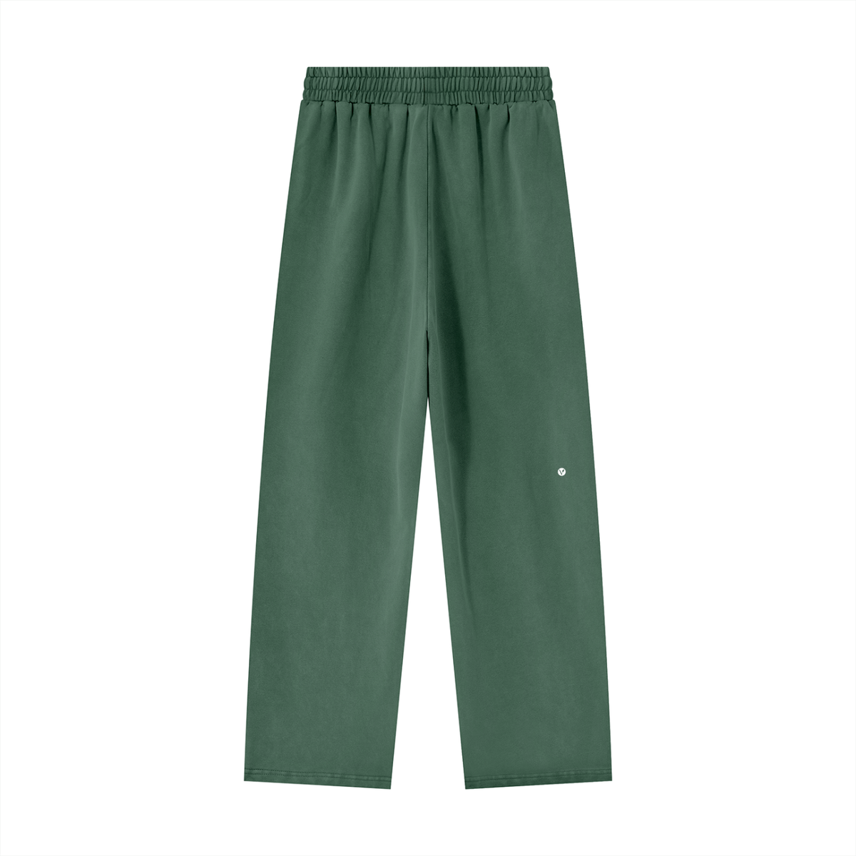 Dog Days sweatpants in blackish green, back with small Verdant V logo on the leg
