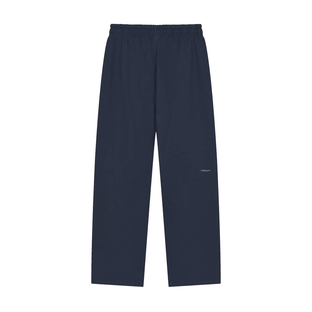 Dog Days heavyweight sweatpants in navy blue, back with small VERDANT wordmark on the leg