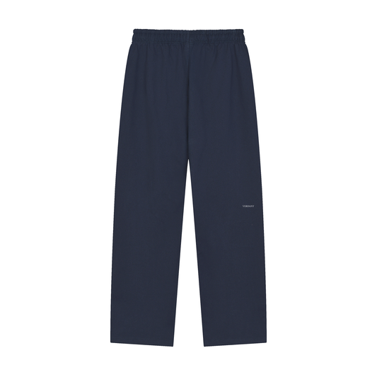 Dog Days heavyweight sweatpants in navy blue, back with small VERDANT wordmark on the leg