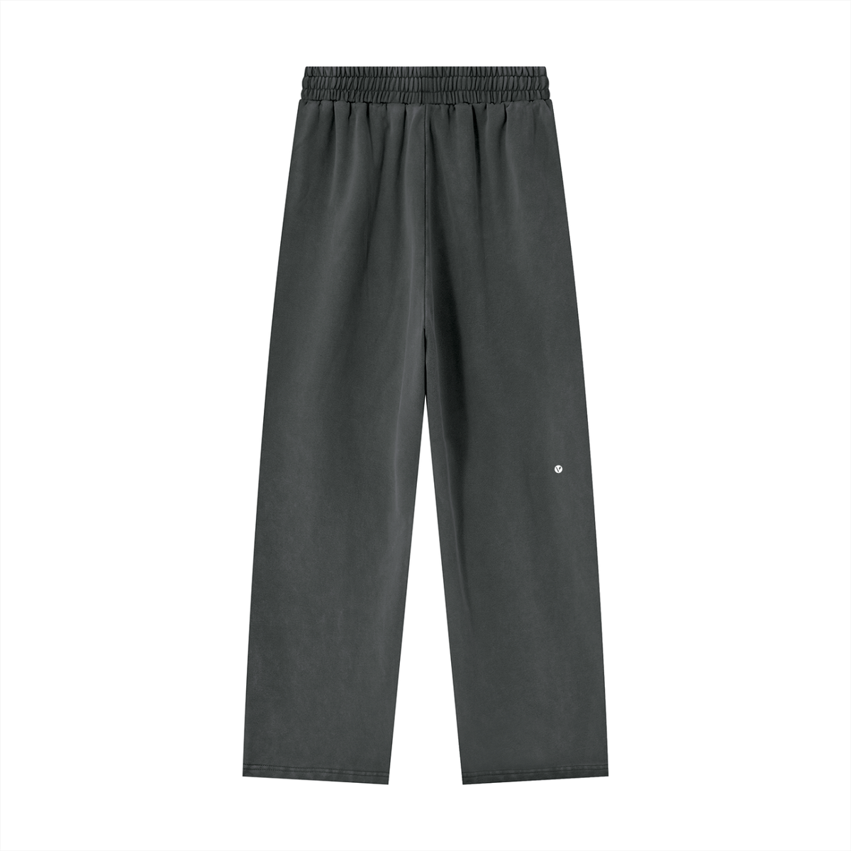 Dog Days sweatpants in dark gray, back with small Verdant V logo on the leg