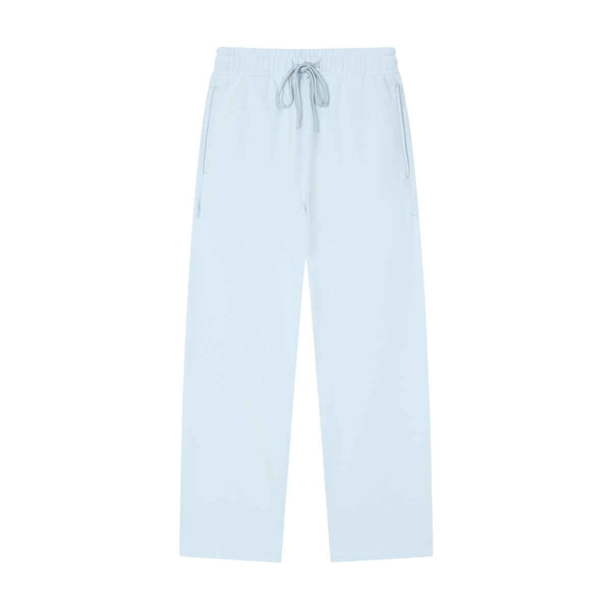 Dog Days heavyweight sweatpants in blue, front with drawstring waist