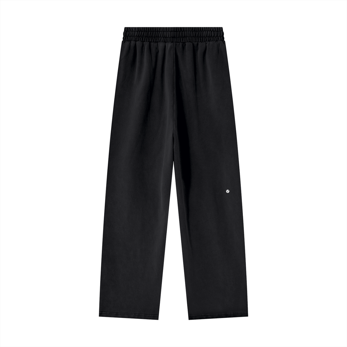 Dog Days sweatpants in black, back with small Verdant V logo on the leg